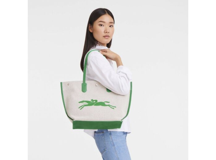 Longchamp Roseau Sac cabas toile L Vert