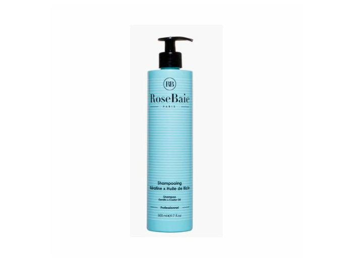 Shampoing à la kératine et à l’huile de ricin 500ml Ricin Rosebaie