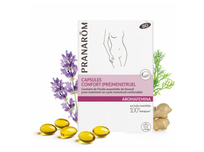Confort Premenstruel Bio 30 Capsules Aromafemina Aromafemina Pranarôm