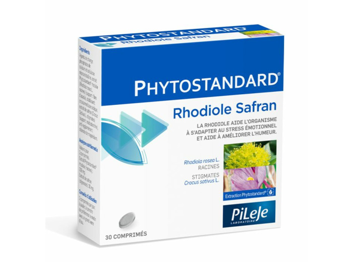 Phytostandard De Rhodiole Et Safran 30 Comprimes Pileje