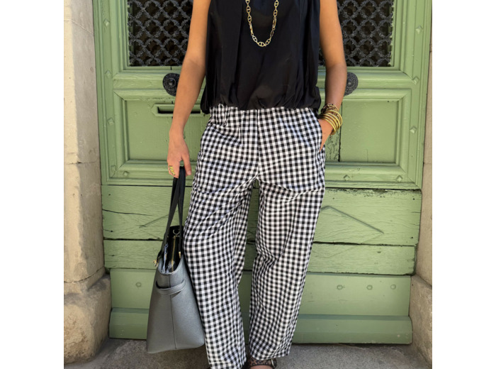 Pantalon vichy Marie île de Ré