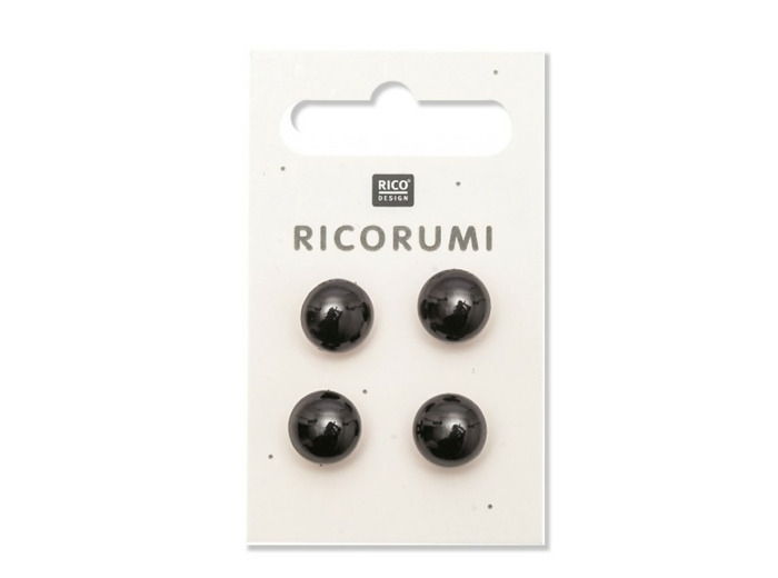 Bouton œil peluche - 11 mm