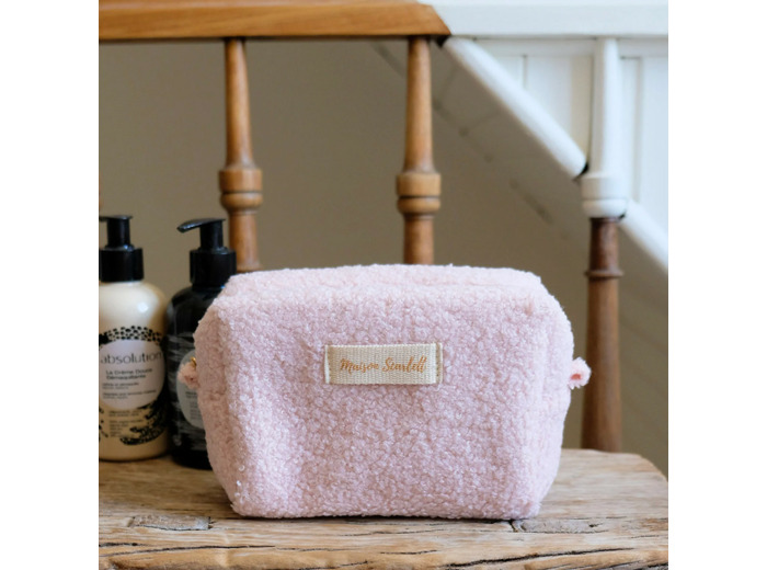 Maison Scarlett Charlotte Trousse De Toilette S En Moumoute Teddy Rose