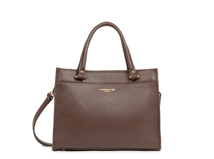 Lancaster Foulonné Double Sac Porté Main 470-63 Marron In Or Pâle