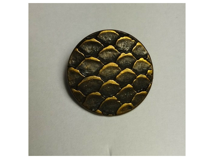 Bouton métal bronze 20 mm