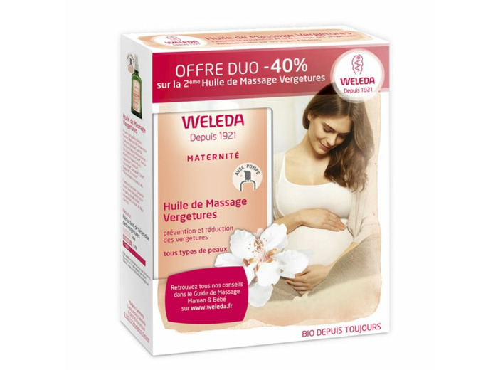 WELEDA HUILE VERGETURES 2X100ML 40OFF