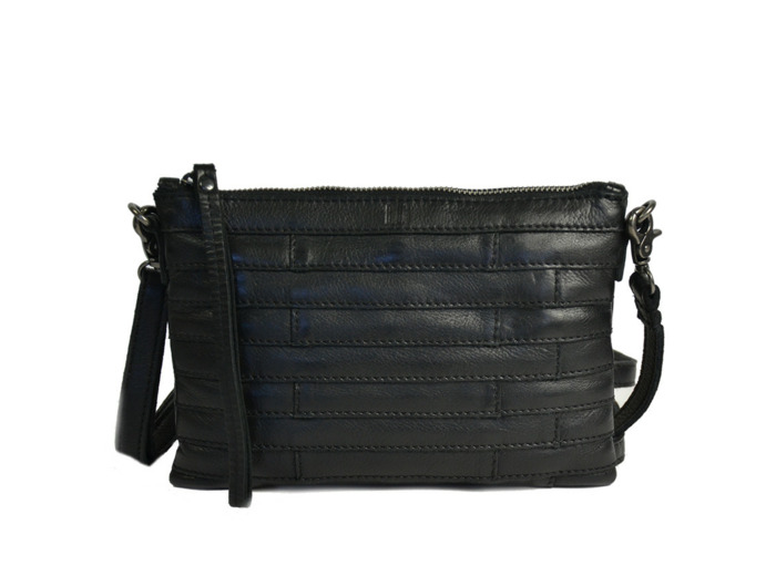 Biba Lewisburg Bricks Sac Pochette En Cuir LEB16L Negro