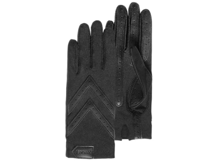Isotoner Gants Femme Stretch Recyclé Noir
