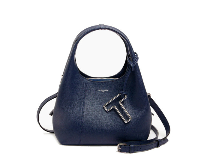 Le Tanneur Juliette Petit Sac A Main En Cuir Grainé Crépuscule