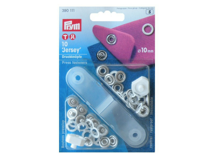 Boutons pression Jersey blanc Prym