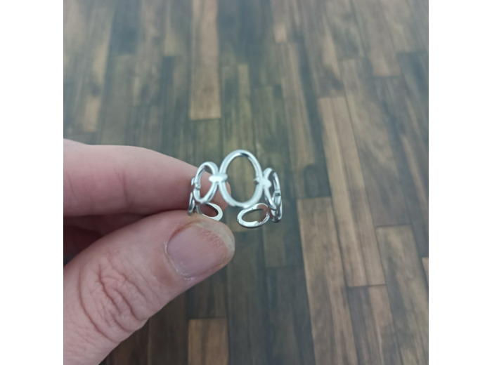 Bague en acier inox ovales
