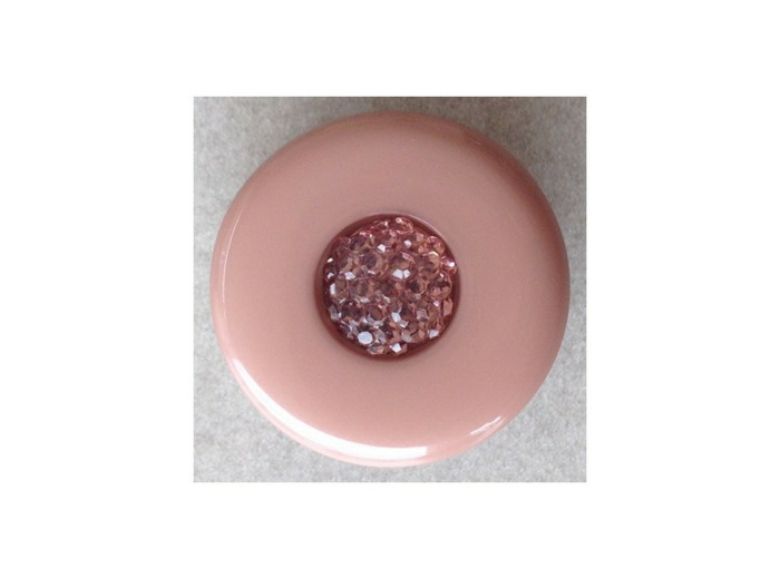 Bouton beige éclats brun