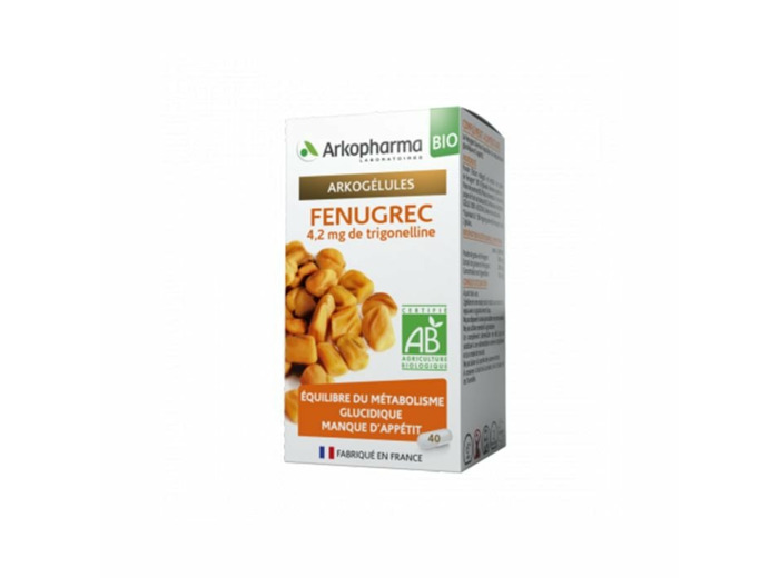 Fenugrec Bio 40 Gelules Arkogélules Arkopharma