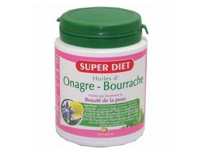 Huile De Bourrache Et Onagre 200 Capsules Superdiet