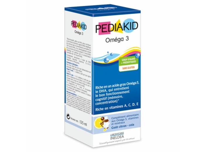 Omega 3 Sirop Gout Citron Cola 125 ml Pediakid