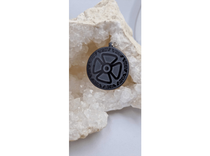 Pendentif obsidienne teotihuacan LPG011221