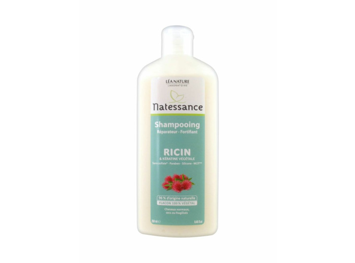 Shampooing Reparateur Fortifiant Et Keratine Vegetale Cheveux Normaux Secs Ou Fragilises 250 ml Natessance