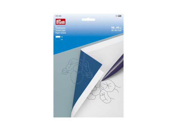 Papier carbone Blanc, Bleu - Prym
