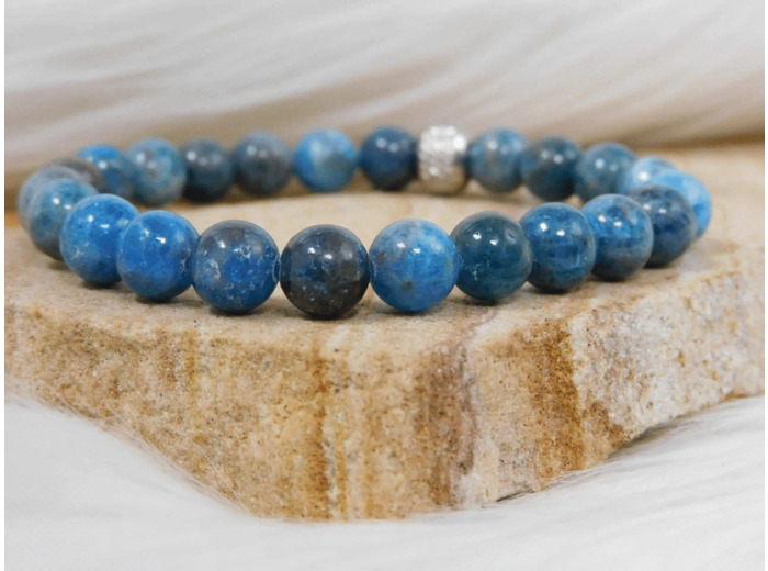 BRACELET APATITE BLEUE