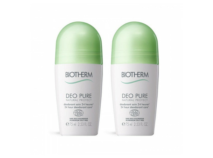 Deodorant Natural Protect 24h 2x75ml Deo Pure Biotherm