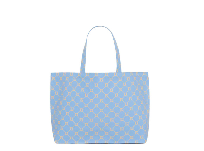 Gérard Darel Lolita Sac Cabas En Toile Monogrammée Ciel/Vanille