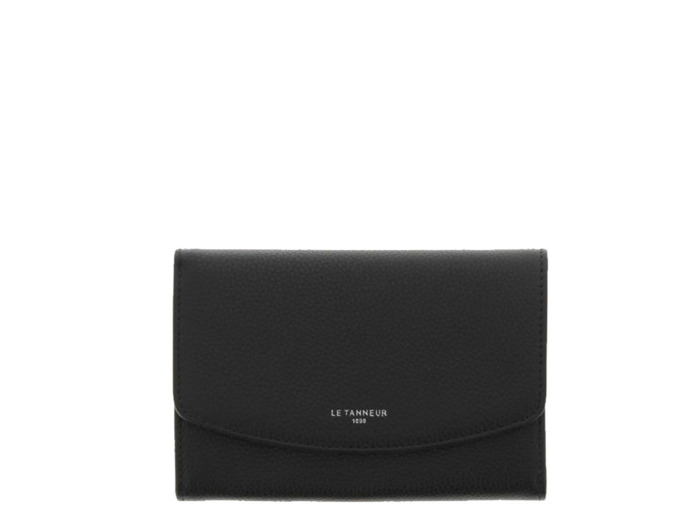 Le Tanneur Sophie Portefeuille En Cuir Grainé Noir