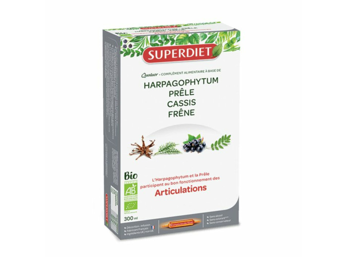 Quatuor Articulations Bio 20 Ampoules Superdiet