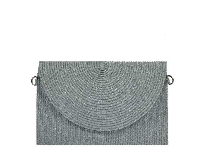 Le Voyage en Panier Brillette Pochette mariage Argenté