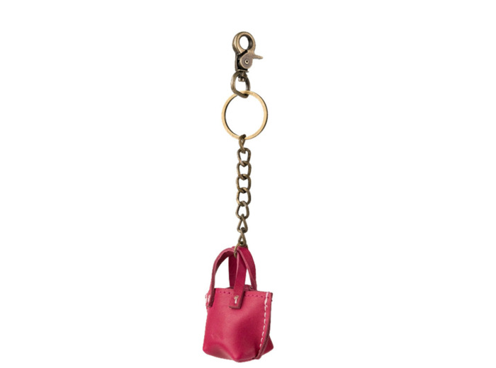 Biba B Minibag Porte-Clés En Forme De Sac En Cuir BMB1L Fucsia