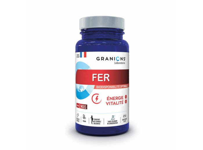 Fer 60 gélules Energie et vitalité Granions