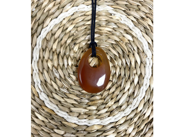 Pendentif Cornaline troué