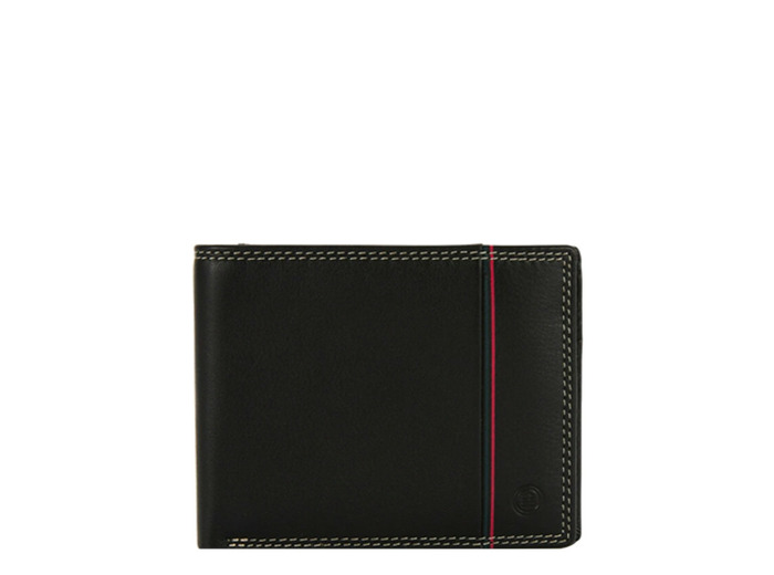 Serge Blanco Vancouver Portefeuille Italien 2 Volets Cuir Noir