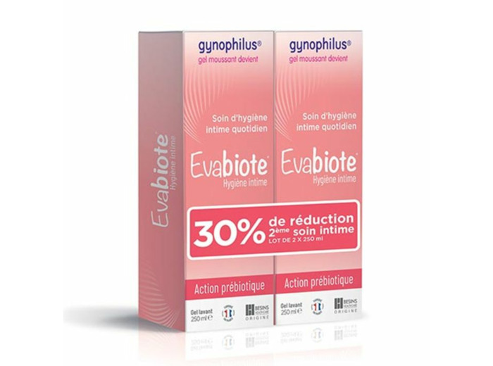 Evabiote Hygiène intime gel lavant 2x250ml Besins Healthcare