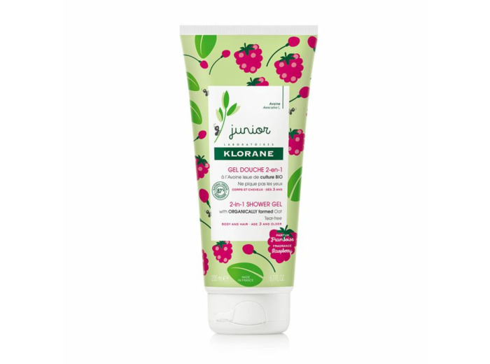 Gel douche 2 en 1 200ml Junior Framboise Klorane