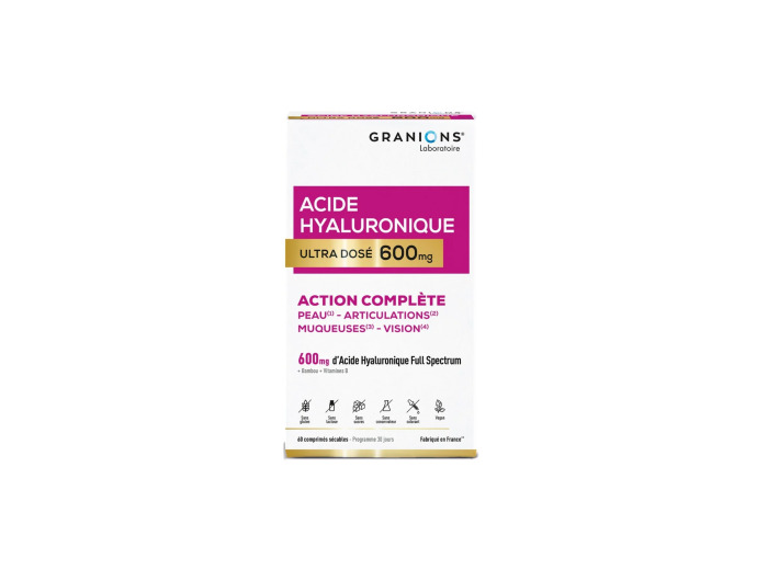GRANIONS ACIDE HYALURONIQUE 600MG CPR60
