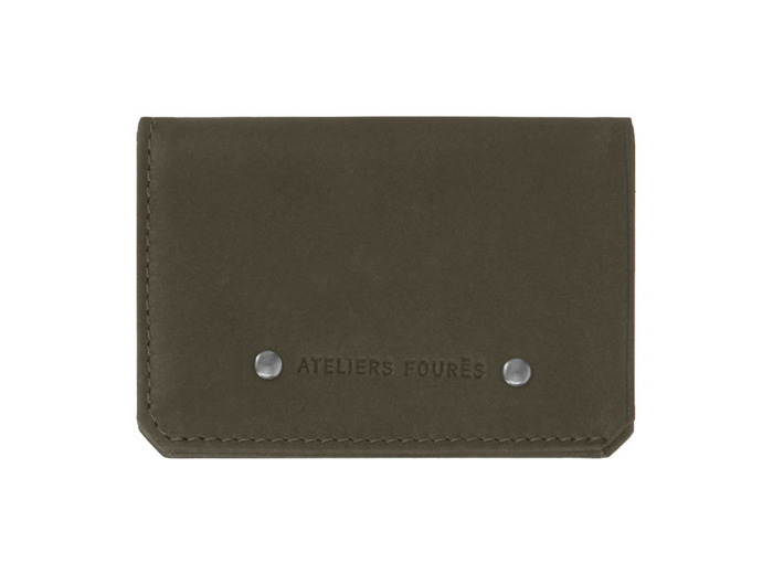 Les Ateliers Fourès Baroudeur Porte Carte Pollux F9135 Bronze