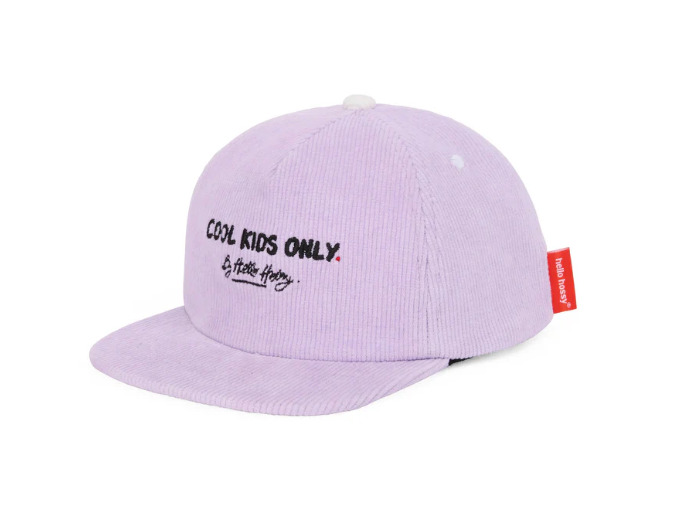 Casquette velours Mini Plum