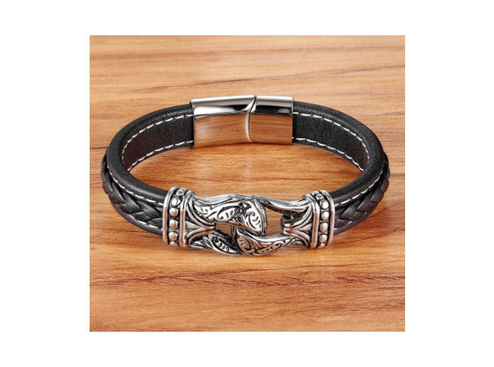 Bracelets en cuir véritable 17