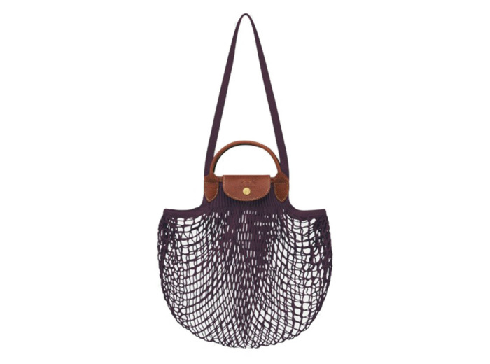 Longchamp Le Pliage Filet Sac Porté Travers L Aubergine