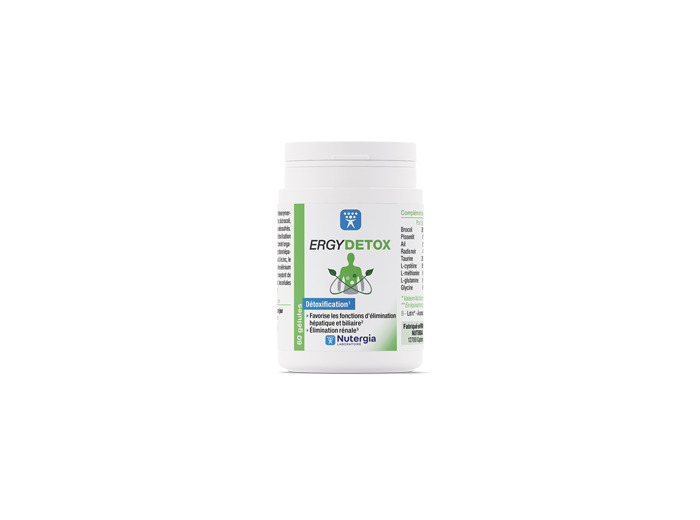 Ergydetox 60 Gélules Détoxification Nutergia