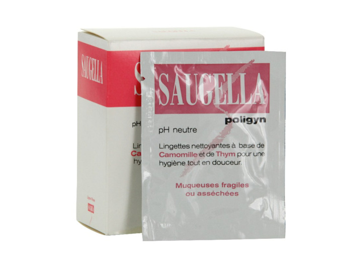 Lingettes Intimes x10 Polygin Saugella