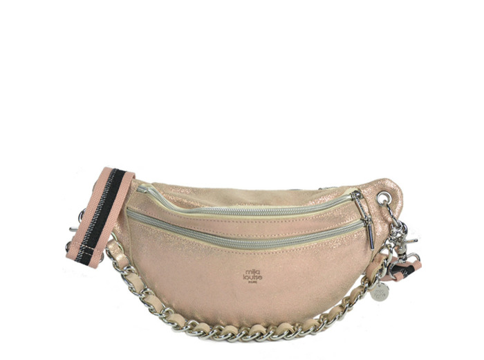 Mila Louise Petra X Sac Banane Cuir Rosée