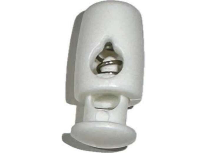 Stop cordon blanc 17 mm x 8 mm — Arrêt de cordon