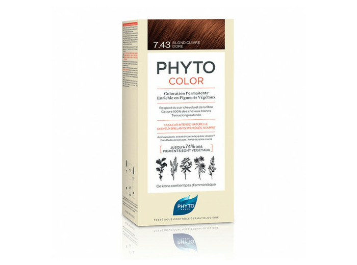 PHYTOCOLOR 7.43 BLOND CUIVRE DORE