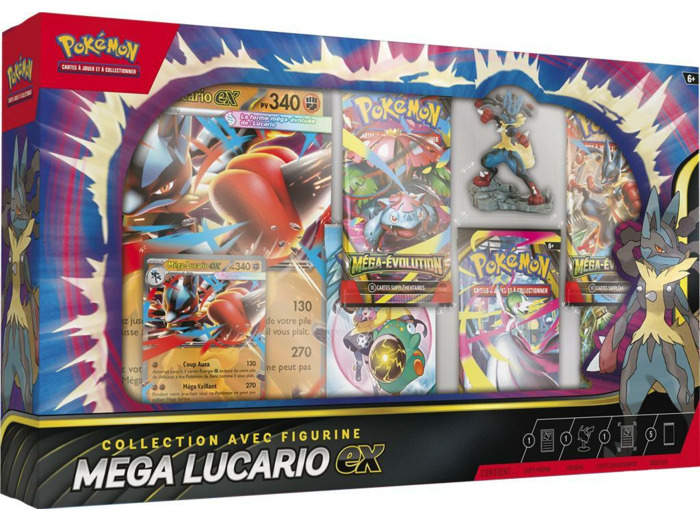 Pokémon : Coffret premium Figurine Pokémon Maga Lucario EX