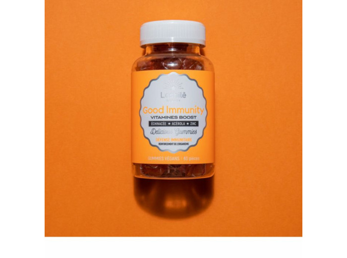 Good Immunity 60 comprimés Vitamines Boost Goût Orange Lashilé Beauty