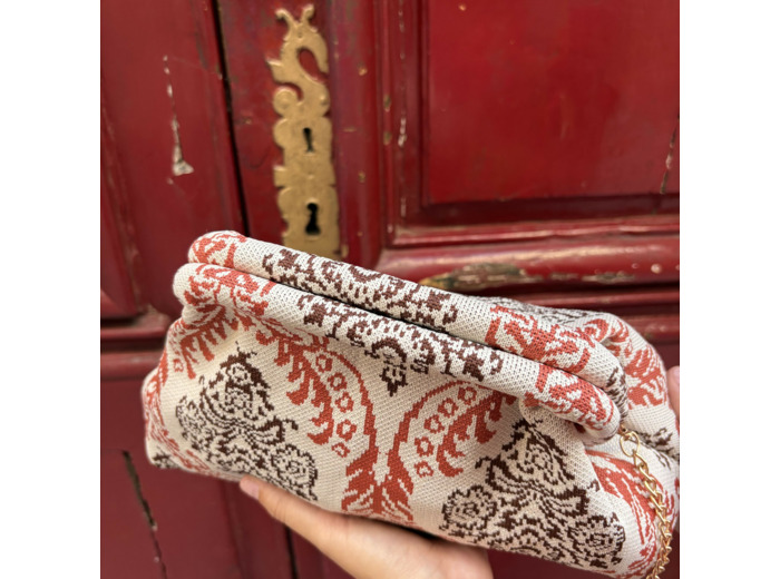 Sac pochette à motif