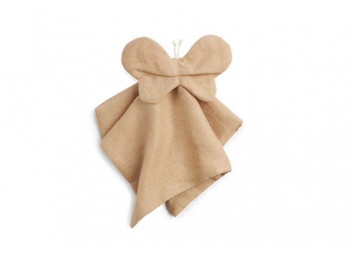 Doudou papillon Sable Lin Français