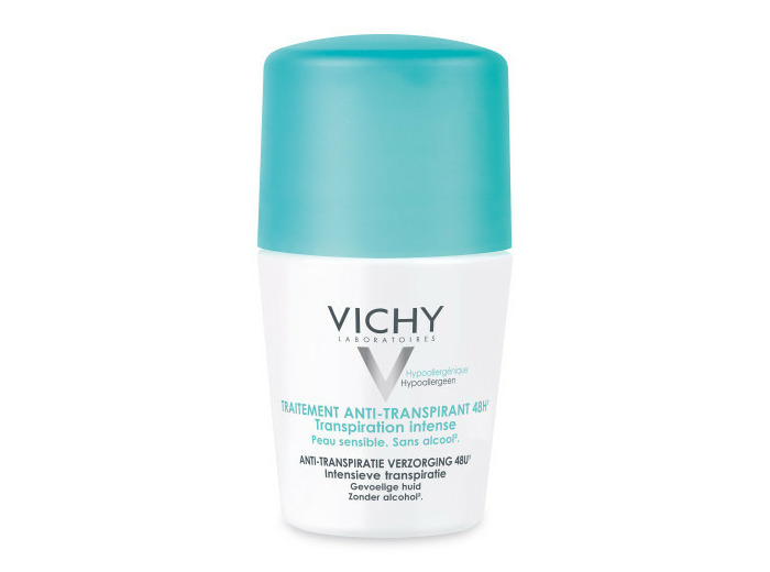 Anti Transpirant Efficace 48h Transpiration Intense 50ml Déodorant Peaux Sensibles Vichy