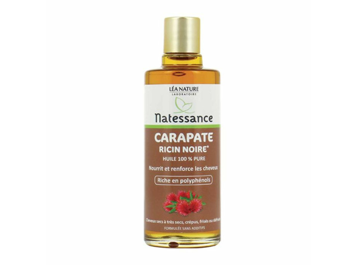 Huile De Carapate Noire Cheveux Tres Secs Crepus Ou Frises 100 ml Natessance